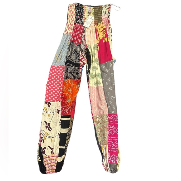 Pants - Colorful Patchwork Pants. CL/GR05